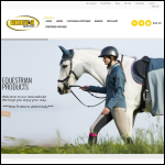 Screen shot of the GS Equestrian website.