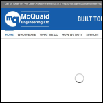 Screen shot of the McQuaid Engineering Ltd website.