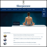 Screen shot of the Sleepeezee Ltd website.