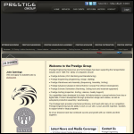 Screen shot of the Prestige Engineering Corporation Ltd website.