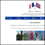 Screen shot of the France-angleterre Ltd website.