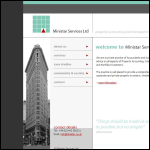 Screen shot of the Ministar Services Ltd website.