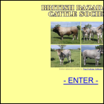 Screen shot of the The British Bazadaise Cattle Society website.