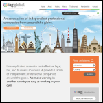 Screen shot of the Iag International Ltd website.