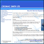 Screen shot of the Cromac Smith Ltd website.