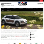 Screen shot of the COCS website.