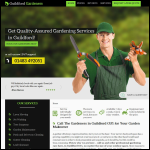 Screen shot of the Guildford Gardeners website.