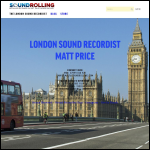 Screen shot of the Sound Rolling website.