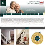 Screen shot of the Kudos Stairlifts website.