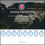 Screen shot of the Essex Shipping Services Ltd website.