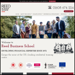 Screen shot of the The Reed Educational Trust Ltd website.