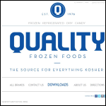 Screen shot of the Quality Frozen Foods Ltd website.