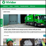 Screen shot of the Viridor Waste (East Anglia) Ltd website.
