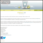 Screen shot of the Intersys Micronics Ltd website.