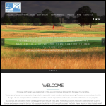 Screen shot of the European Golf Design Ltd website.