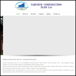 Screen shot of the Fairview Construction Ltd website.