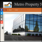 Screen shot of the Metro Property Services Ltd website.