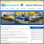 Screen shot of the Freelance Tyres Ltd website.