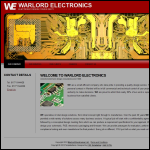 Screen shot of the Warlord Electronics Ltd website.