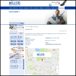 Screen shot of the Millers Accountants Ltd website.