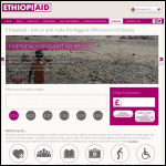 Screen shot of the Ethiopiaid website.