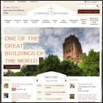 Screen shot of the Liverpool Cathedral Enterprises Ltd website.