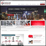 Screen shot of the Datacom Systems Ltd website.