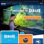 Screen shot of the Sea Life Centres Ltd website.