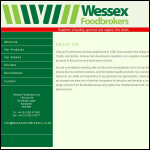 Screen shot of the Wessex Foodbrokers Ltd website.