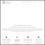 Screen shot of the International Education Connect Ltd website.