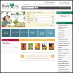 Screen shot of the Bookvine Ltd website.