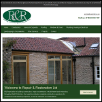 Screen shot of the Repair & Restoration Ltd website.