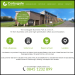 Screen shot of the Corbygate Management Ltd website.