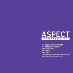 Screen shot of the The Aspect Partnership Ltd website.
