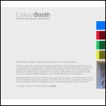 Screen shot of the Colour Booth Ltd website.