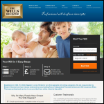 Screen shot of the The Wills Register Ltd website.