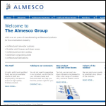 Screen shot of the Almesco Ltd website.
