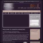 Screen shot of the Sampson Windows Ltd website.