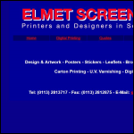 Screen shot of the Elmet Screencraft (Leeds) Ltd website.