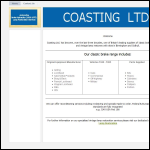 Screen shot of the Coastring Ltd website.