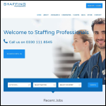 Screen shot of the Professional Staff Ltd website.