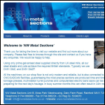 Screen shot of the Metal Sections Ltd website.