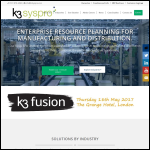 Screen shot of the K3 Information Engineering Ltd website.