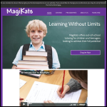 Screen shot of the Magikats Ltd website.