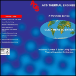 Screen shot of the Acs Thermal Engineers Ltd website.