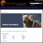 Screen shot of the EquineFit Saddlery website.