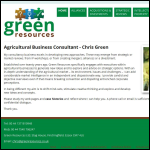 Screen shot of the Green Resources Ltd website.