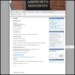 Screen shot of the Ashworth Mansions Ltd website.