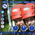 Screen shot of the Steephill School website.