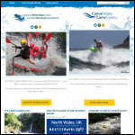 Screen shot of the Canoe Wales website.